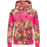 Ragwear Outdoorjacke Nuggie Block Flower modische Damen Freizeitjacke mit floralem Print