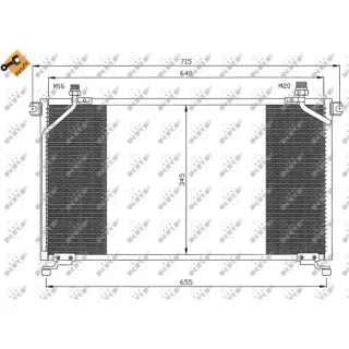 NRF Klimakondensator Ford Maverick Nissan Terrano 35373