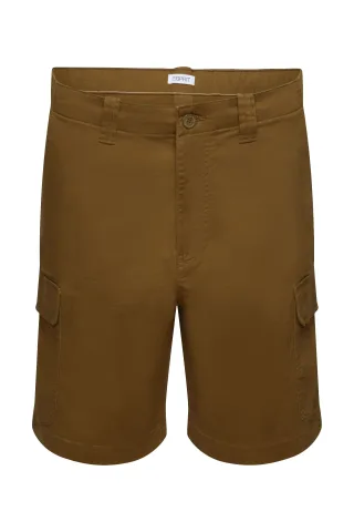 Men Shorts woven regular khaki green - Gr. - 30