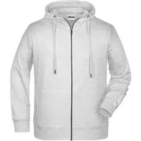 James & Nicholson Kapuzensweatjacke Sportliche Herren Sweatjacke aus Bio-Baumwolle 8026 Hochwertige French-Terry Qualität
