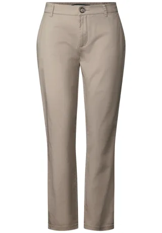 Street One - Softe Twill Chino grau - Gr. - 28