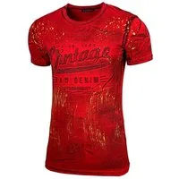 Baxboy T-Shirt Baxboy T-Shirt »VINTAGE« mit trendigem Markenprint 10184
