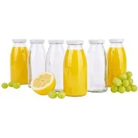 MamboCat Vorratsglas 6er Set Hansaflasche 250ml Deckel To 43 weiß, Glas