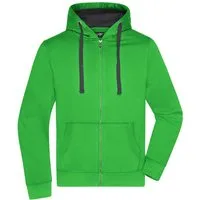 James & Nicholson Sweatjacke Wasser- und schmutzabweisende Herren Kapuzen-Sweatjacke JN595 Herren Sweatjacke Bionic
