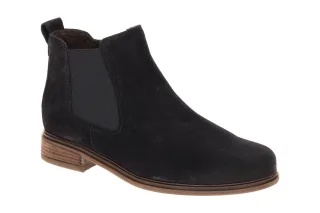 Gabor 8040.03 Damen Stiefeletten in Dark Blue - Bequeme Velourleder Stiefel m...