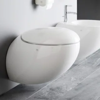 LAUFEN Wand-WC, Il Bagno Alessi One, 585x390, weiß LCC, Tiefspüler , spülrandlos, 8.2097.1.400.000.1 H8209714000001
