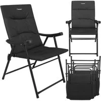 Trizand Campingstuhl Klapp-Campingstühle Gartenstühle (Spar-Set, 2 St), Ergonomisch hohe Rückenpartie und breiten Armlehnen