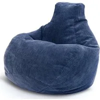 Green Bean Sitzsack Sitzsack Cozy Cord mit Rückenlehne (Indoor, waschbarer Bezug), Bean Bag Bodenkissen Lounge Sitzhocker Relax-Sessel Gamer Gamingstuhl