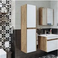 Roomart Badmöbel-Set Badezimmer Hochschrank 115 cm, 4 Fächer in 5 Farben mit Soft-Close, (Roomart, Badezimmermöbel, Hochschrank Badregal, in 5 Farben Badschrank)