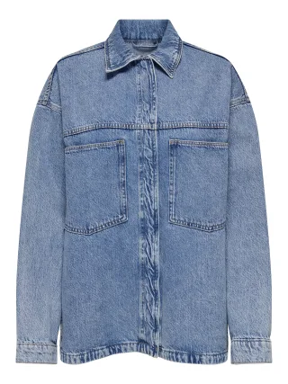 ONLY - ONLEMMIE L/S SHIRT MB DNM AZ NOOS light blue denim - Gr. - XS