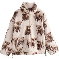 Next Fleecejacke Borg-Fleece mit halben Reißverschluss (1-St)