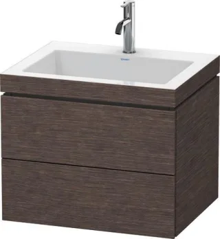 Duravit L-Cube c-bonded Set wandhängend Eiche dunkel gebürstet Matt 600x480x500 mm - LC6926O7272 LC6926O7272