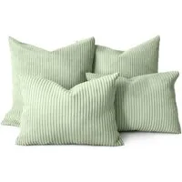 Amilian Kissenbezüge 4er Set - Kissenhüllen 40x40 + 35x45 cm - Dekokissen Bezüge, (4 Stück), Zierkissenbezüge Set 4 Stück für Dekokissen, Kissen, Zierkissen
