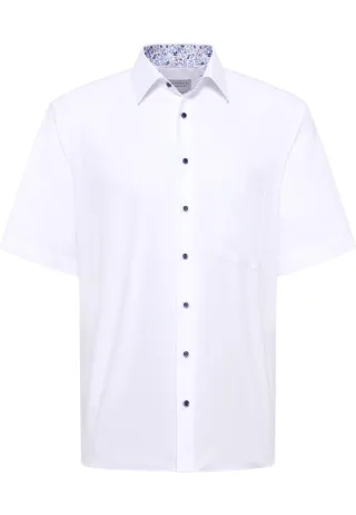 ETERNA - Comfort Fit: Hemd mit Kurzarm weiß - Gr. - 43