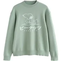 Next Rundhalspullover Relaxed Fit Rundhalspullover mit Snoopy-Print (1-tlg)