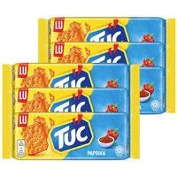 Tuc Knabberei, Tuc Cracker mit Paprika Geschmack ein Knabberspaß 100g 6er Pack