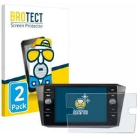 BROTECT Displayschutzfolie Schutzfolie für Volkswagen Tiguan Discover Media 8" 2017-2019, 2 Stück, Displayschutz Schutz Folie Matt Entspiegelungsfolie
