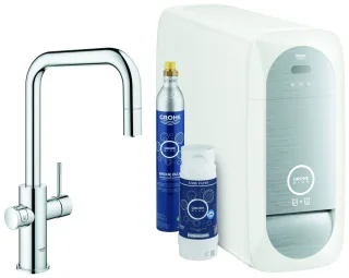 Grohe Blue Home Starter Kit 31543 auszb. Mousseur Bluetooth/WIFI U-Auslauf chrom, 31543000 31543000