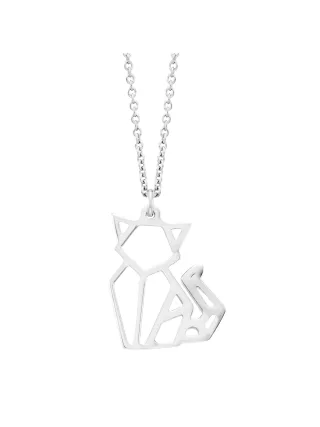 Julie Julsen Anhänger mit Kette 925 Silber rhodiniert Katze