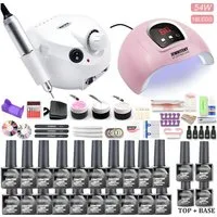 POPOLIC Nagellack-Set DIY Nail-Art-Set, 8ml 10/20-Farben Nagellack-Set, 1-tlg., Kontakt-Maniküre-Werkzeuge für Anfänger/Profi-Maniküre(20-Farben)