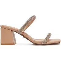 DeeZee Deezee Damen Flip-Flops Beige, Silber R66-1 Badepantolette