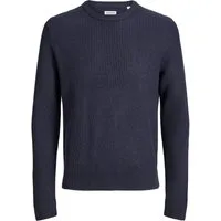 Jack & Jones Junior Rundhalspullover JJPANNEL KNIT CREW NECK AW26 JNR Materialmix, regular fit