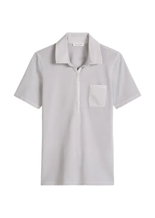 Marc OPolo Casual - Kurzarm Poloshirt slim Airy Blue - Gr. - XS