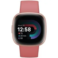 fitbit Sportuhr Versa 4 Kupferrosé Fitnessuhr, Herzfrequenzvariabilität (HRV), Stressanalyse, Freihändig bezahlen