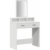 vidaXL Schminktisch Schminktisch Weiß 79 x 41 x 140 cm Holzwerkstoff (1-St)