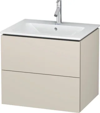 Duravit L-Cube Waschtischunterbau wandhängend Taupe Matt 620x481x550 mm - LC624009191 LC624009191