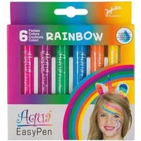 jofrika Theaterschminke Jofrika Aqua Easy Schminkstifte 6Stk., Rainbow