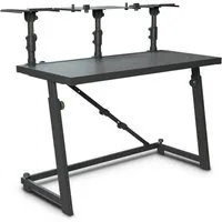 Gravity Musikinstrumentenständer FDJT 01 Flexibler DJ Tisch, (Packung, 1-tlg., Packung), mit Lautsprecher- und Laptopablage