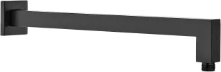 Neuesbad Serie 310 Quadratischer Wandauslauf, 375 mm, Schwarz NB1DENACN46K1