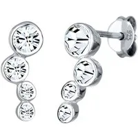 Elli Paar Ohrstecker Schmuck Geschenk Silber 925 Ohrringe, mit Glasstein