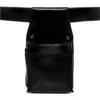 SID & VAIN Geldbörse ABERDEEN, Kellnerportemonnaie echt Leder Unisex, Münzbörse schwarz