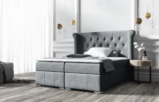 Boxspringbett Schlafzimmerbett BUGRA 140x200cm in div. Farbvarianten