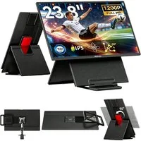 blackview 23,8 Zoll 1080P FHD 100Hz Laptop Bildschirm Erweiterung, Table 10 IPS Portabler Monitor (60,5 cm/23,8 ", 1920x1080 px, Full HD, 100 Hz, IPS, Plug-and-Play mit Windows, Mac, Android – inklusive 80W Laptop-Ladung)