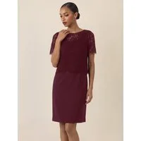 Apart Etuikleid mit eleganter Doppellage