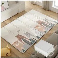 MC Star Laufstall 200x130 cm - Wasserdichte Baby-Krabbelmatte mit Tragetasche (rutschfest & faltbar für Innen- und Außenbereich)