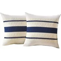 Agger Kissenbezug 2er-Set Boho-Zierkissenbezüge 45x45cm, Rustikale Retro-Kissenhüllen, (2 Stück), für Wohnzimmer, Schlafzimmer, Couch, Bett, Sofa & Sessel