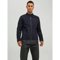 Jack & Jones Lederimitatjacke JJEROCKY in Kunstlederoptik mit Reißverschlusstaschen unifarben, modisch, regular fit, Lederimitat
