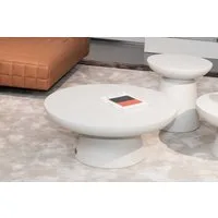 ELEMENTI Couchtisch KYLIX aus Beton, modern, Wohnzimmer Tisch (1-St., Couchtisch aus Beton), Cremeweiß,Beton