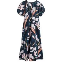 Next Midikleid Midikleid mit Puffärmeln (1-tlg)