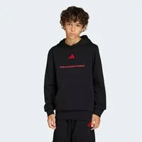 adidas Sportswear Kapuzensweatshirt ADIDAS SLOGAN FLEECE-HOODIE mit Kängurutasche, sportlicher Stil, aus weichem Fleece