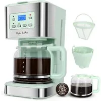 Taylor Swoden Filterkaffeemaschine 950 W, 1.5L/12 Tassen, Anti-Tropf, 24H Timer, 40 Mins Warmhaltefunktion, BPA-frei, 1.5l Kaffeekanne, Wiederverwendbarem Filter, 950W, Abschaltautomatik, BPA-frei