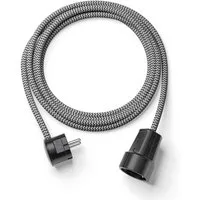 Relight Extend, Textilkabel-Verlängerung (Bakelit Optik) Verlängerungskabel, Typ F (Schuko), Typ F (Schuko), Stecker und Kupplung aus Duroplast (Bakelit-Optik)