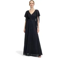 Vera Mont Abendkleid Damen im Glitzer-Look Falten