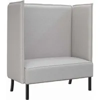 vidaXL Sofa Hoher Rücken Sofa Wolkengrau 109 x 56 x 121 cm Stoff, 1 Teile