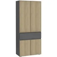 Home affaire Hochschrank Wisla mit 4 Türen & 1 Schublade, Breite 76 cm, Höhe 180 cm