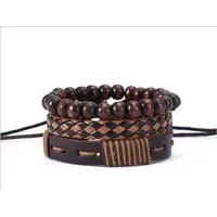 The Beauty House Armband Set Lederarmband 3er Set für Herren